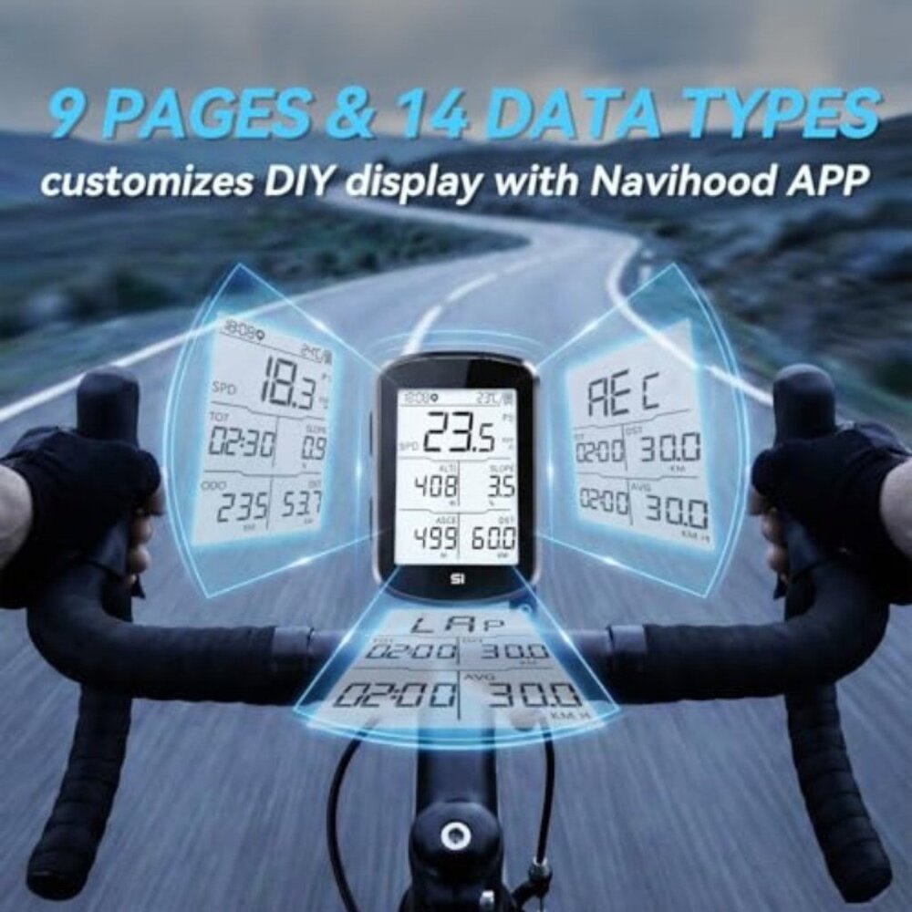 S1 Entry Level GPS Bike Computer Wireless, Laminated 2.8" Screen, Ultra Thin and - Picture 4 of 7